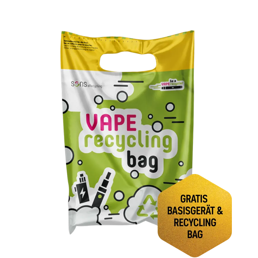 Gratis Basisgerät & Vape Recycling Bag