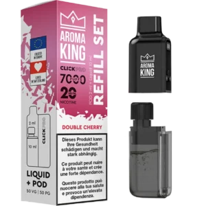Aroma King Click Pro 7000 Double Cherry (Pod + Liquid)