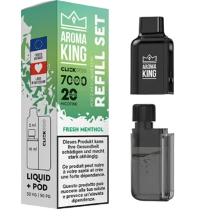 Aroma King Click Pro 7000 Fresh Menthol (Pod + Liquid)